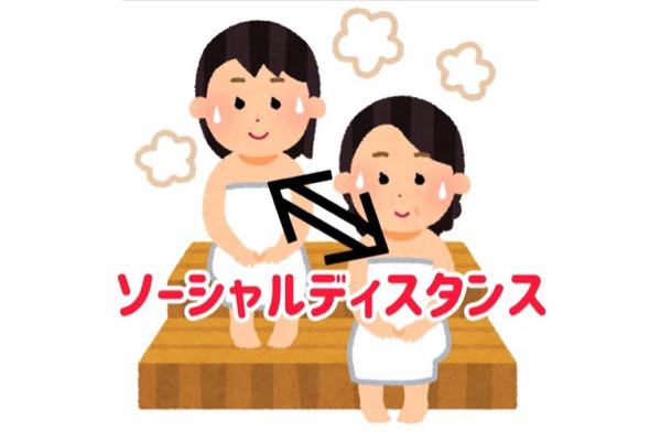 長岡ゆらいや サウナもソーシャルディスタンス