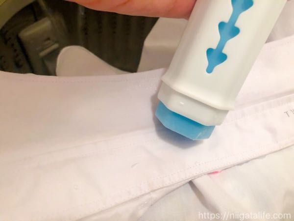 えり泥靴下に勝てる?アタックの部分用洗たく石けんで洗ってみた結果…