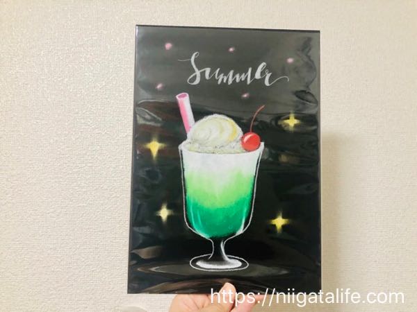 チョークアート講座でおしゃカワなクリームソーダを描いてきたよ！