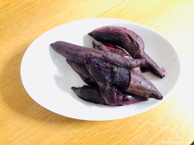 紫色で濃厚！炊飯器でねっとり焼き芋作ったよ！