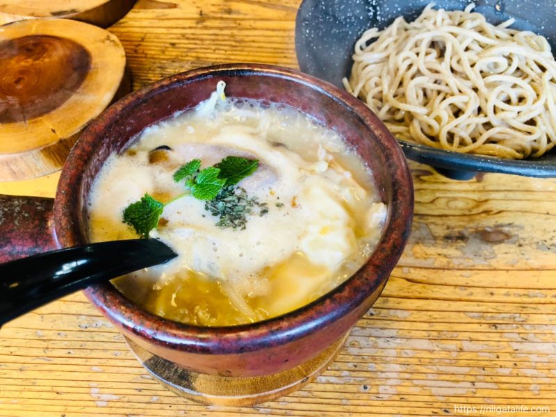 【おぢや麺フェス】麺やつるり×山崎醸造コラボつけ麺