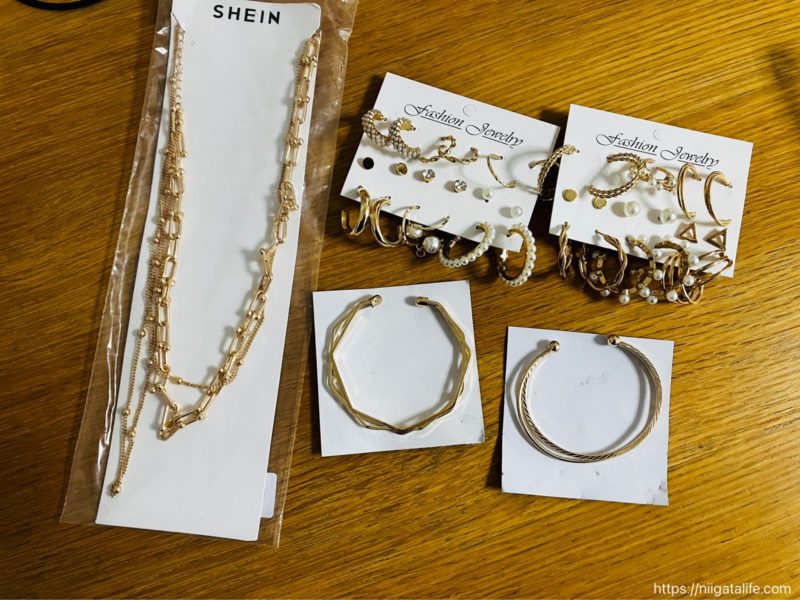 SHEIN購入品：レディースアクセサリー