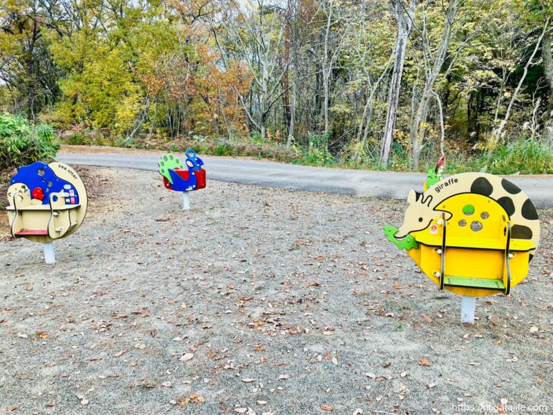 丘陵公園 里山フィールドのアスレチック遊具