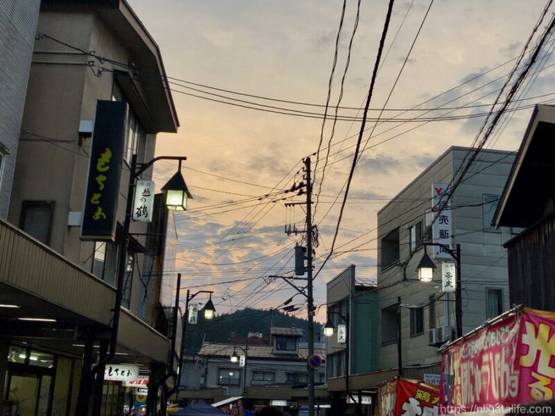 栃尾のうま市で夕涼み