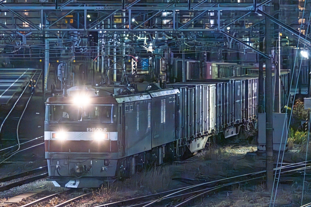鉄道撮影】 2024/12/21 3071レ EH500-8 撮影 - Canonと鉄道と飛行機と