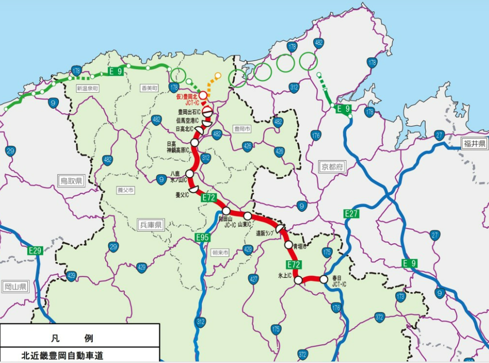 北近畿豊岡自動車道　図