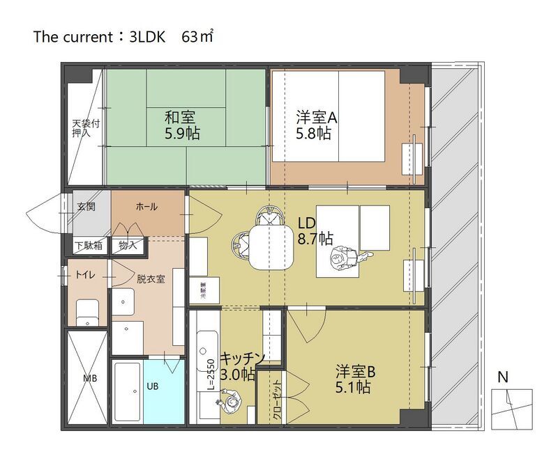 現在の間取り