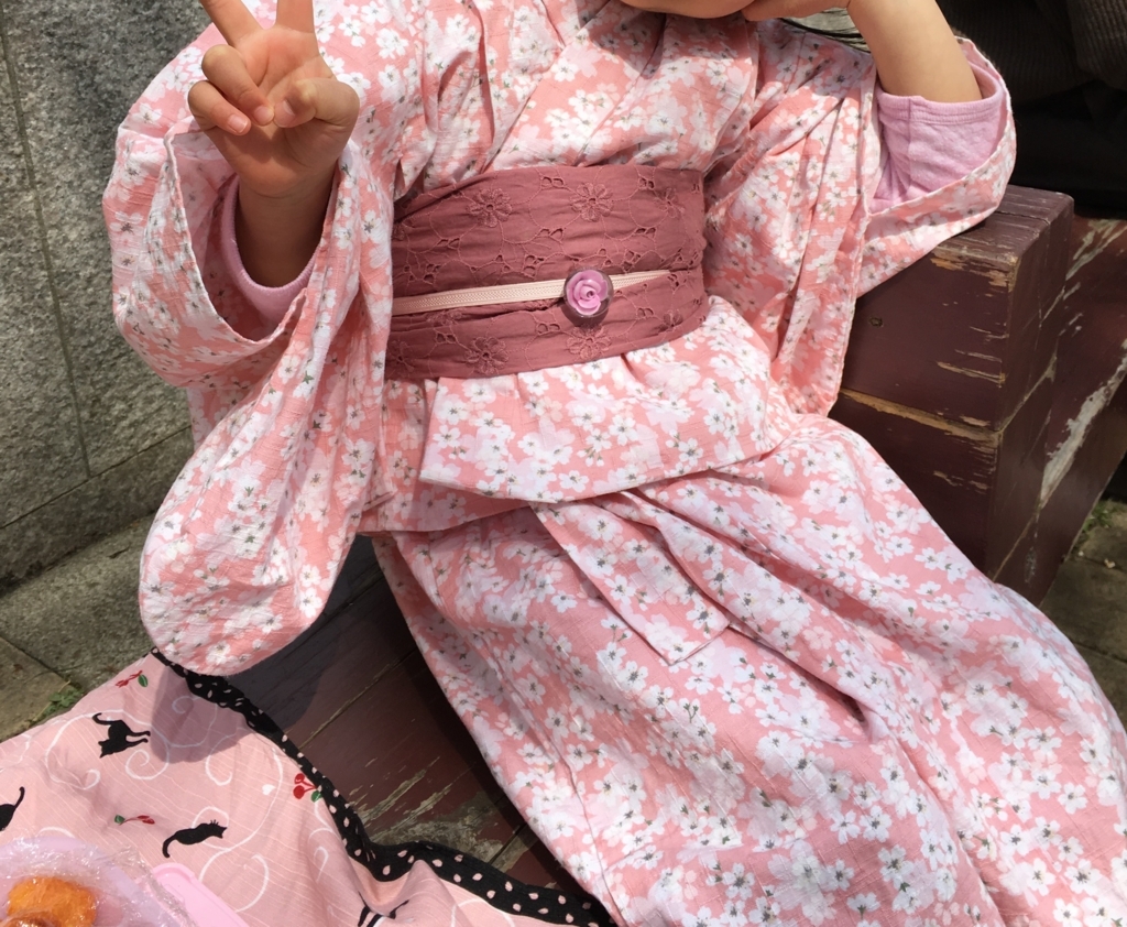 喫茶あみまとめページ3742変わり種　もしかして子供用?　お手製　半幅帯 親子でお揃い 手作りのコットン半幅帯♪ - 着物好きが育てたら
