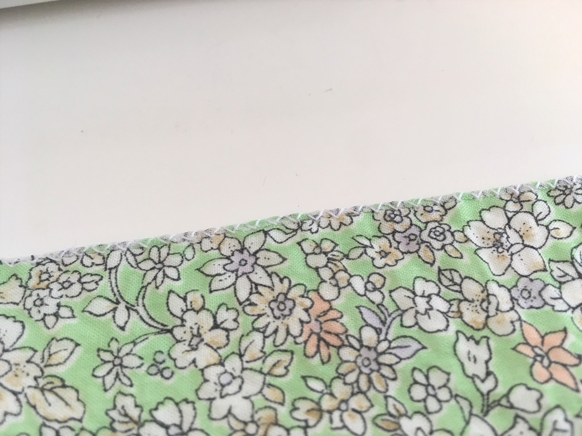 ミシン併用でこどものリップル浴衣を作る① 生地端処理はジグザグミシン - 着物好きが育てたら、着物好きな娘になったので…