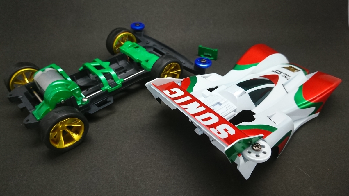 ミニ四駆 ソニックセイバー シャドウブレイカー風塗装 ミニ四駆】塗装