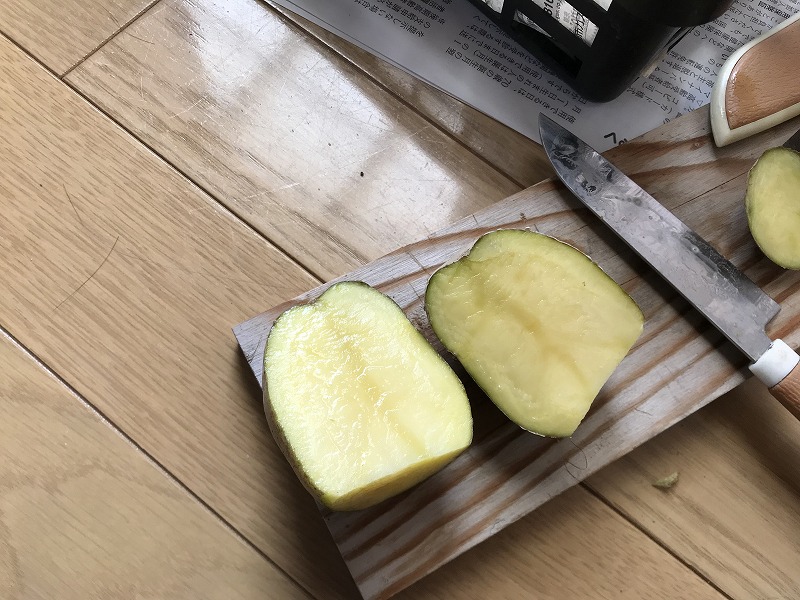 じゃがいもカットの画像