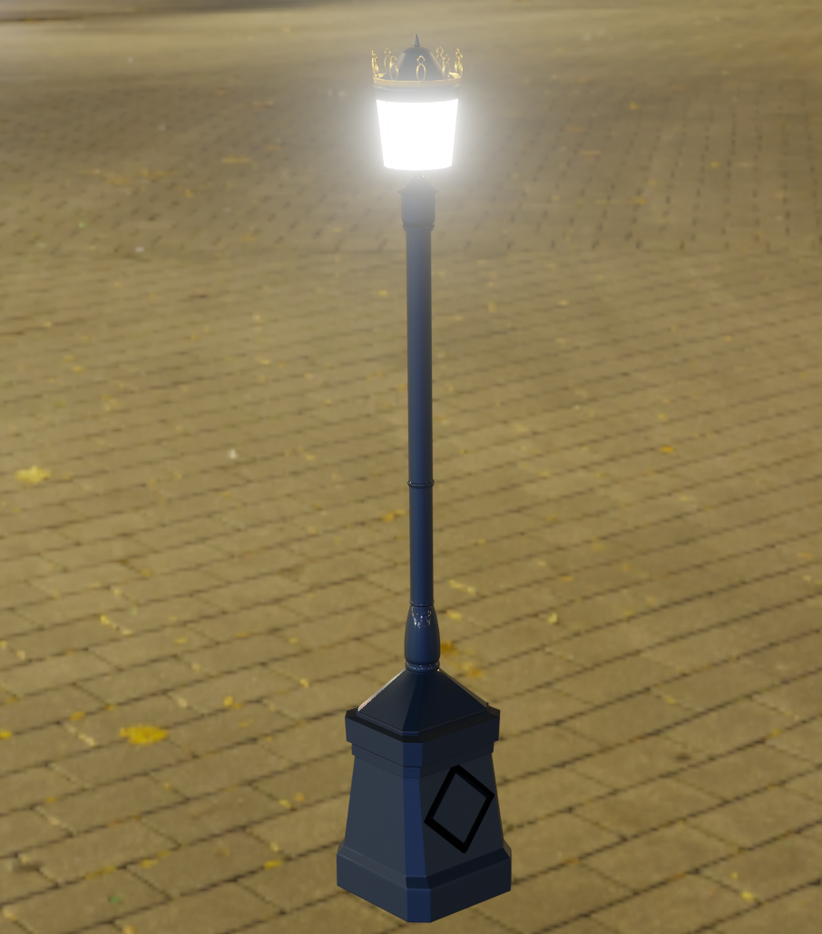 Blenderで作成した街灯