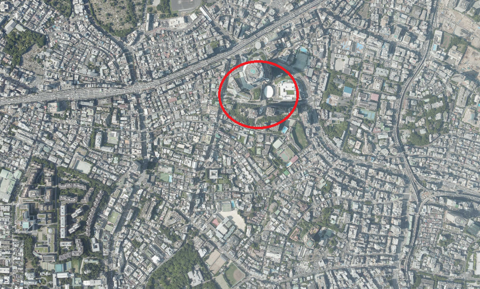 1981年撮影 豊中市千里ニュータウン航空写真