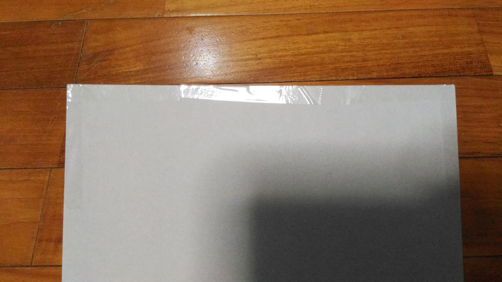 厚紙に貼りつける