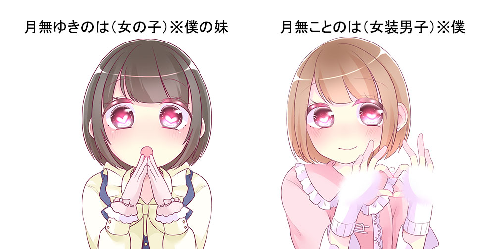 ゆきのはちゃんとことのはちゃん