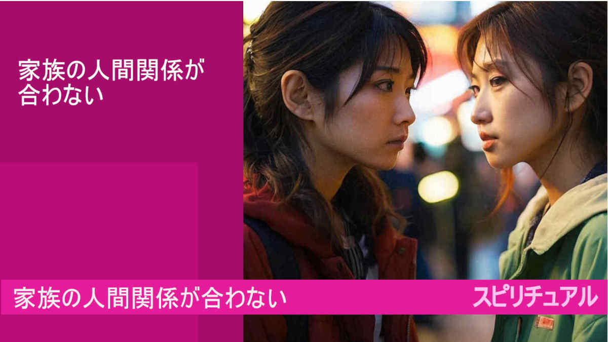 家族の人間関係が合わないとは?当たり前