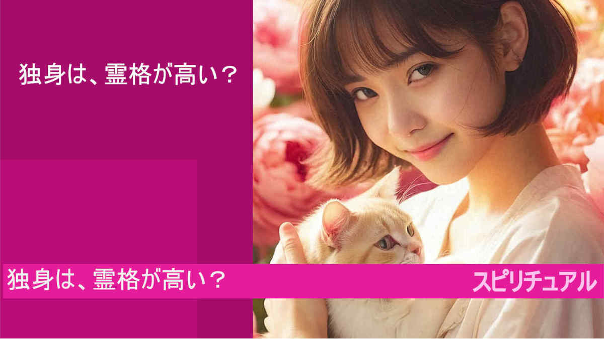 ,独身,スピリチュアル,とは、,霊格が高い,？