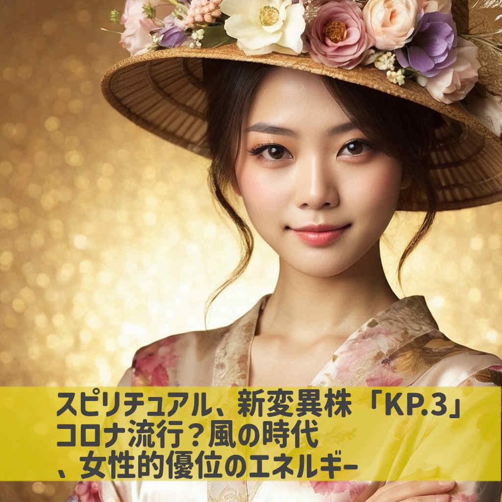 スピリチュアル、新変異株「KP.3」コロナ流行？風の時代、女性的優位のエネルギー
