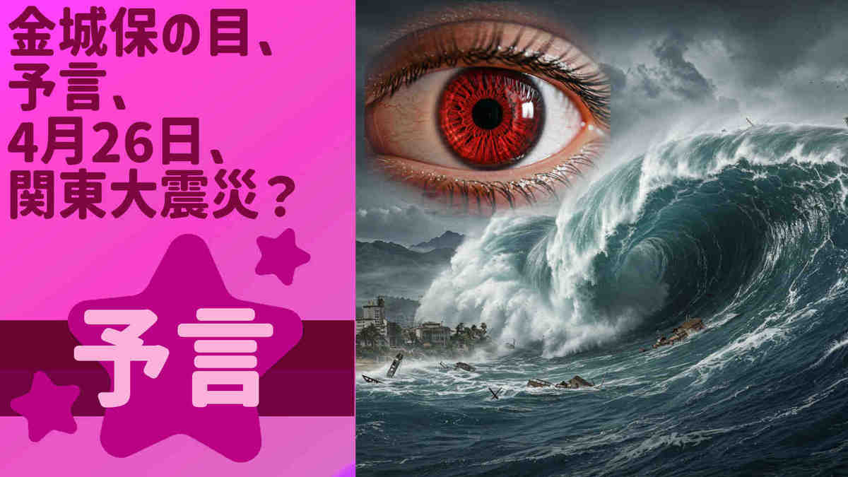 金城保の目、予言、4月26日、関東大震災?