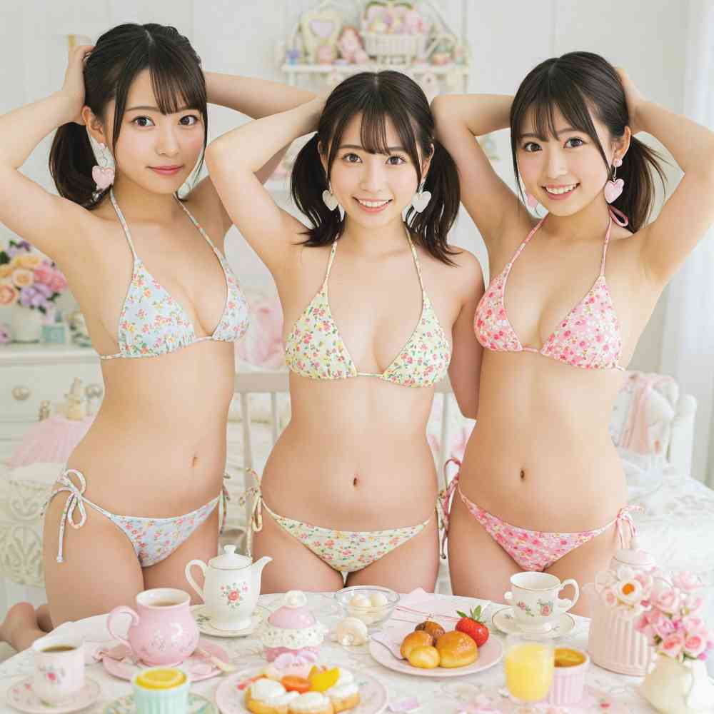 アイドリング 水着 朝食 食事 グラビア グラビアアイドル アイドル 水着 （ビキニ）美人 美女 フリー写真 フリー素材 - AI画像  フリー写真,ai画像（フリー素材,フリー画像）