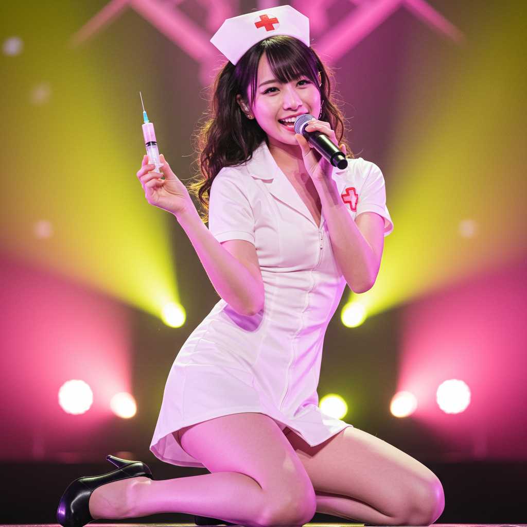 AI画像生成 アイドル＜ナース 看護師＞＜プロンプト＞03