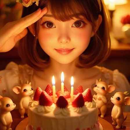 無料AI画像｜誕生日ケーキのフリー写真30枚まとめ【商用利用可能】024