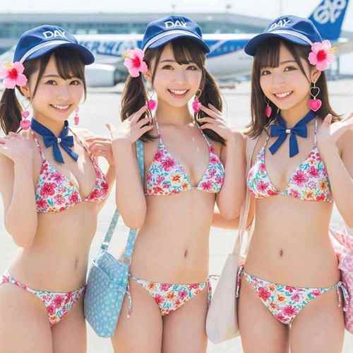 無料画像 AI画像 | アイドル 【CA 女性 水着】のフリー写真30選01