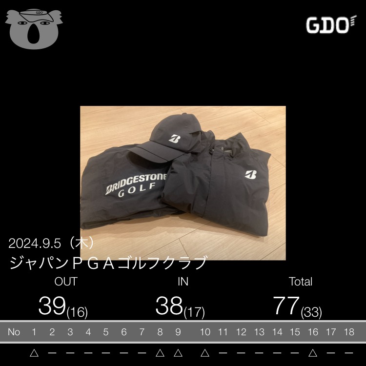 2024年9月3日のスコア記録（スクランブル）