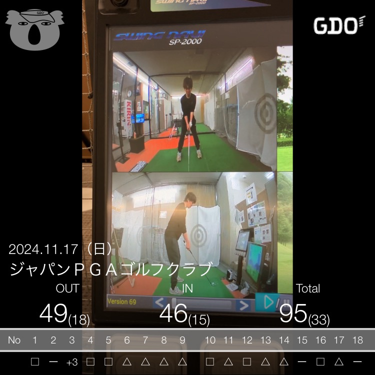 2024年11月17日のスコア記録