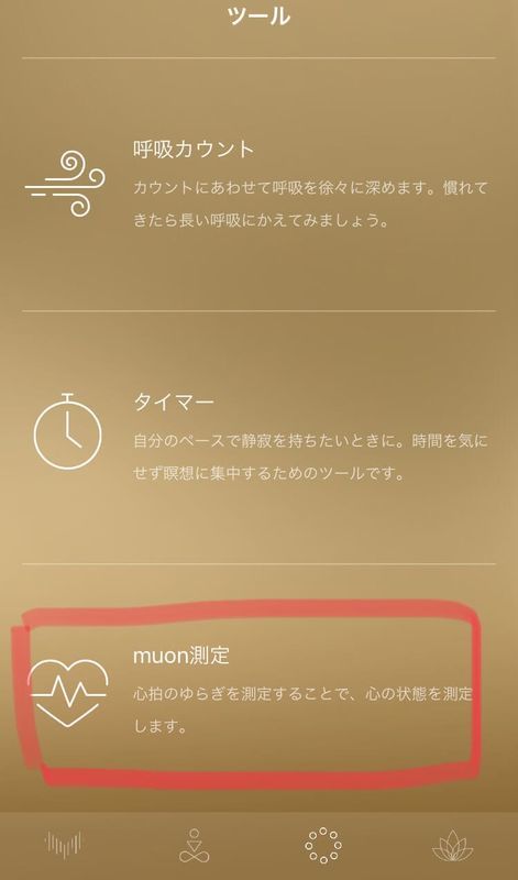 muonツール画面