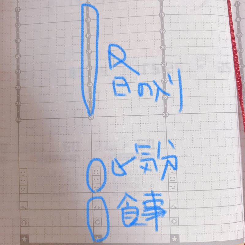 ジブン手帳 mini 週間バーチカル 下