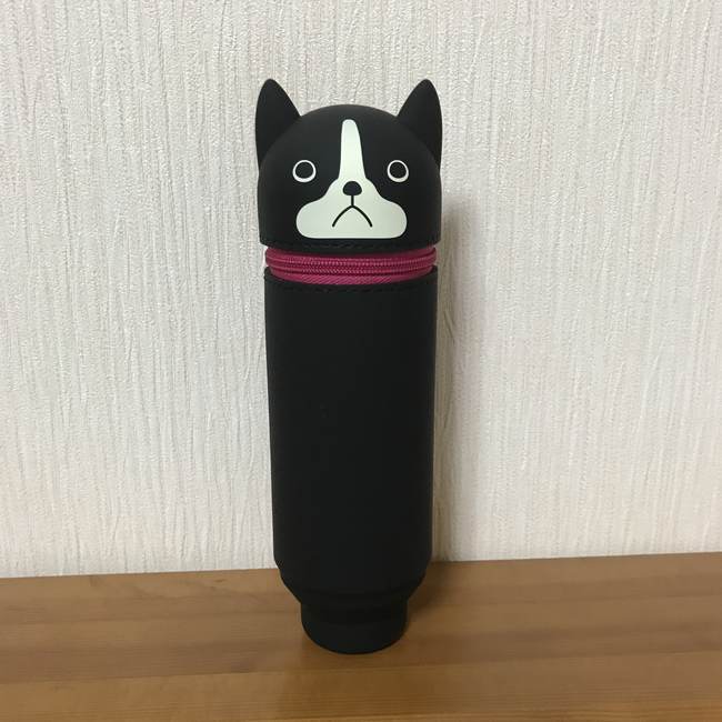 f:id:tumuji2:20181102113102j:plain PuniLabo ペンケース ボストンテリア