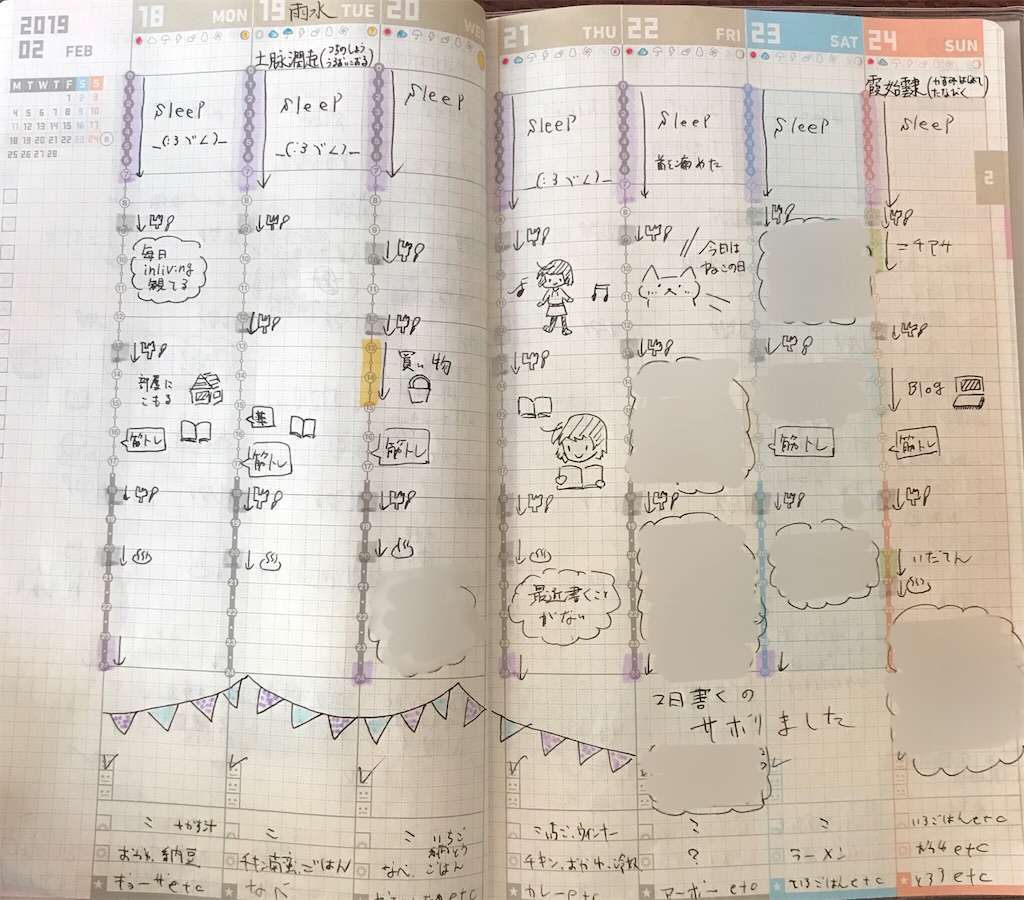 f:id:tumuji2:20190302115256j:plain ジブン手帳 中身