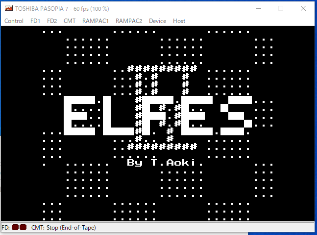 PASOPIA7でテープを使ってS-OS SWORDを実行する。 - tunozemichanの