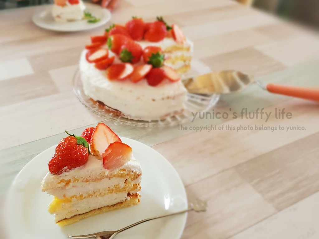 イチゴスペシャルでホールケーキ┃スポンジ焼かない!クリーム イチゴスペシャルでホールケーキ┃スポンジ焼かない!クリーム