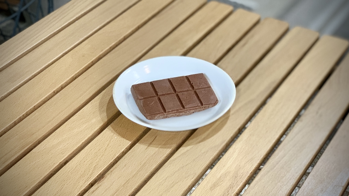 はじめて作った板チョコ