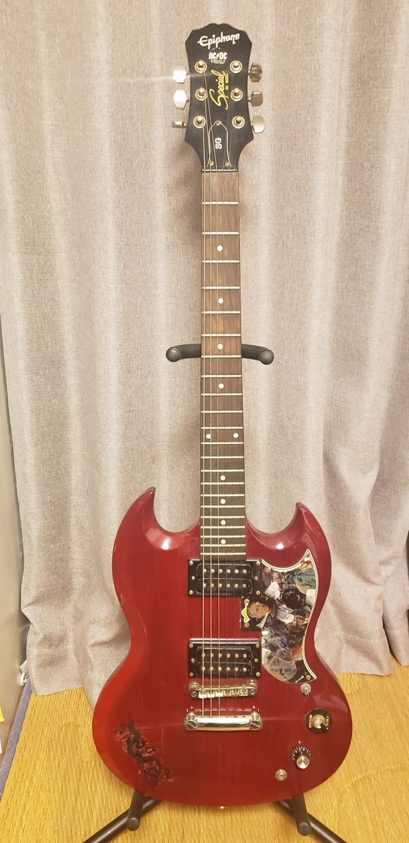 ギター、傷タッチアップ~クリーニング エピフォンSGスペシャル