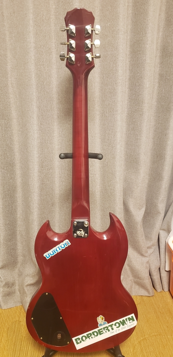 ギター、傷タッチアップ~クリーニング エピフォンSGスペシャル