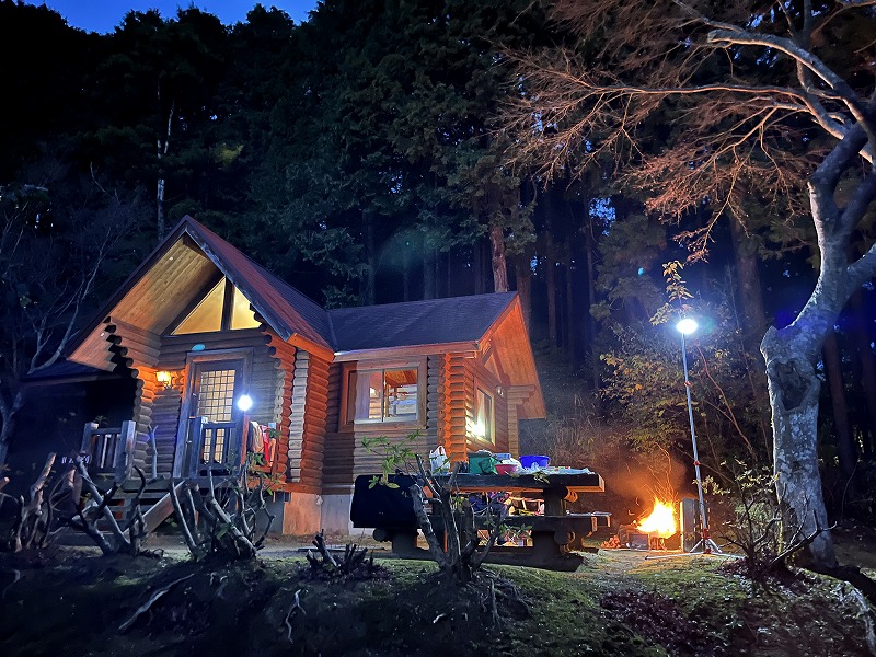 内浦山県民の森　ログキャビン