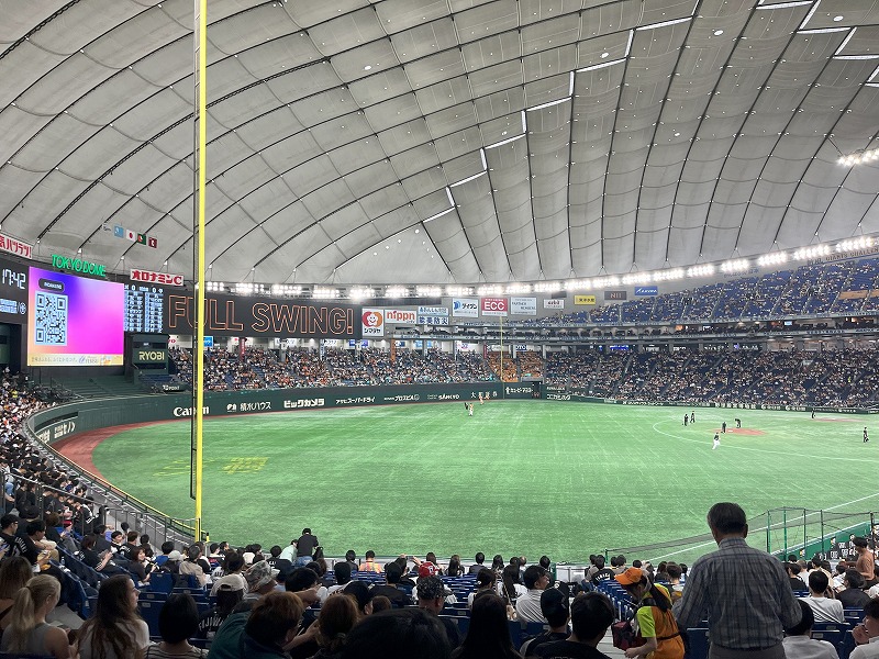 東京ドームの一人席
