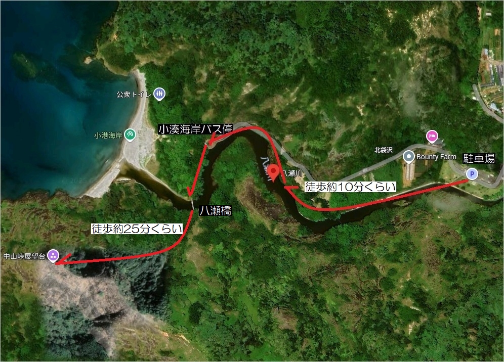 父島　中山峠へ