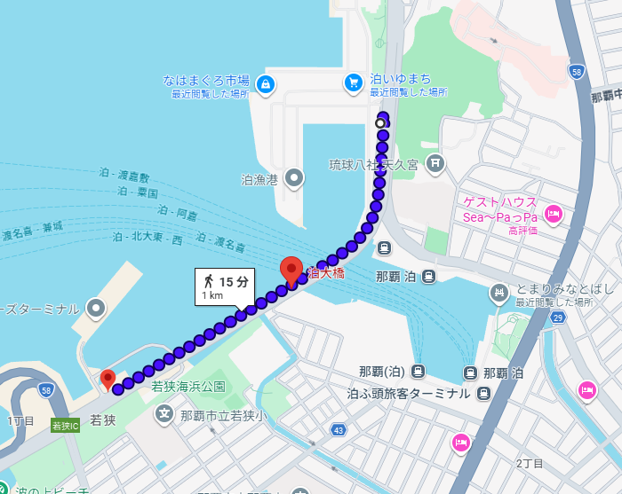 泊大橋地図