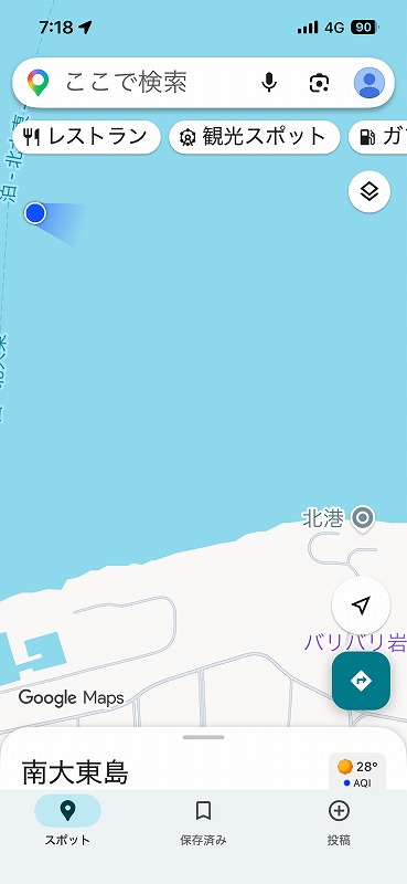 定期船だいとう　位置