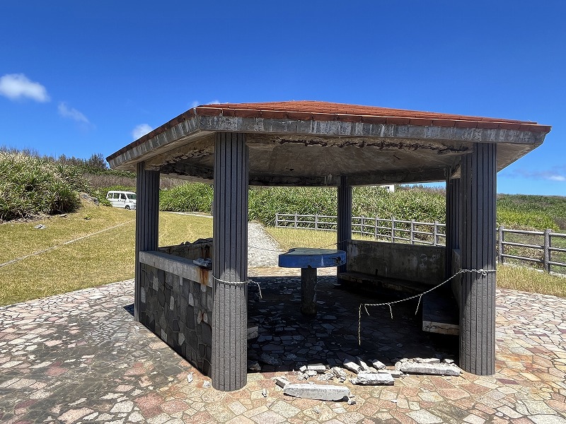 北大東島　上陸公園　東屋