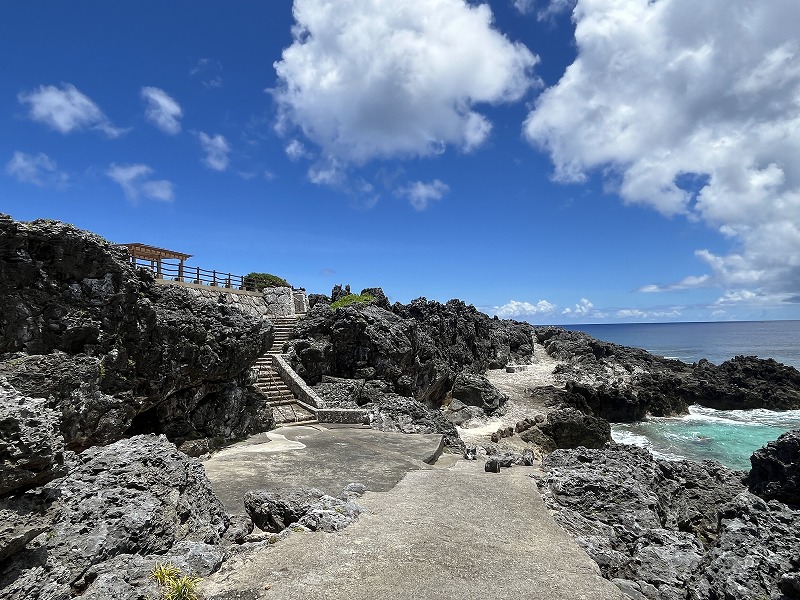 北大東島 沖縄海 階段