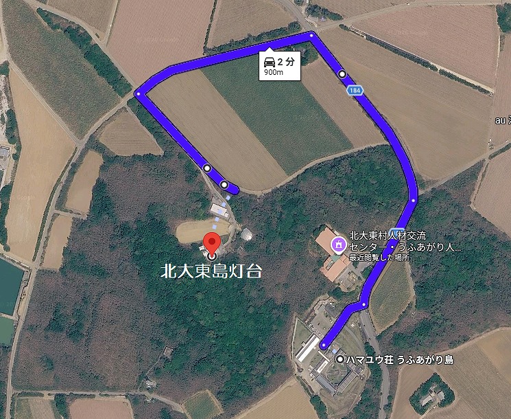 北大東島灯台 地図
