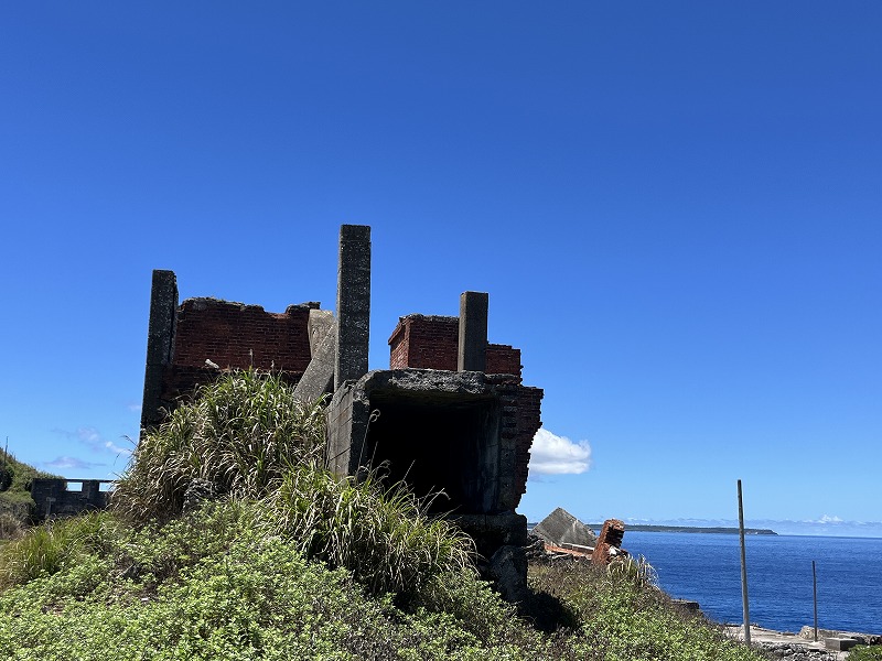 北大東島 ドライヤー建屋跡