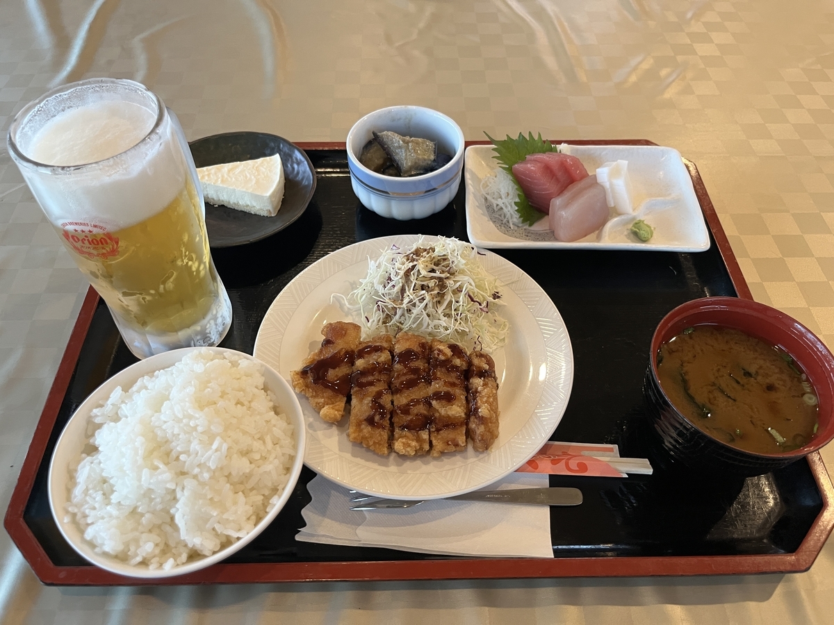 北大東島 ハマユウ荘 夕食
