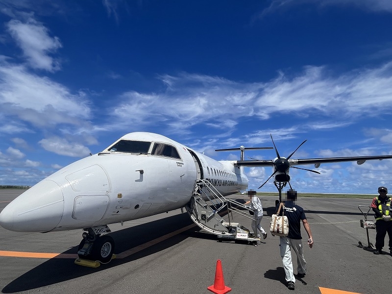 北大東空港 搭乗