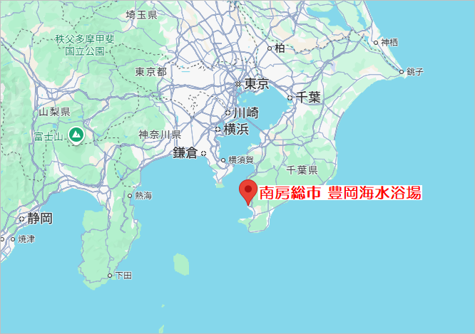 南房総市 豊岡海水浴場 MAP